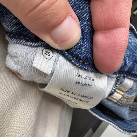 GRLFRND super high rise stretch slim piper jeans size 28 - Picture 9 of 9